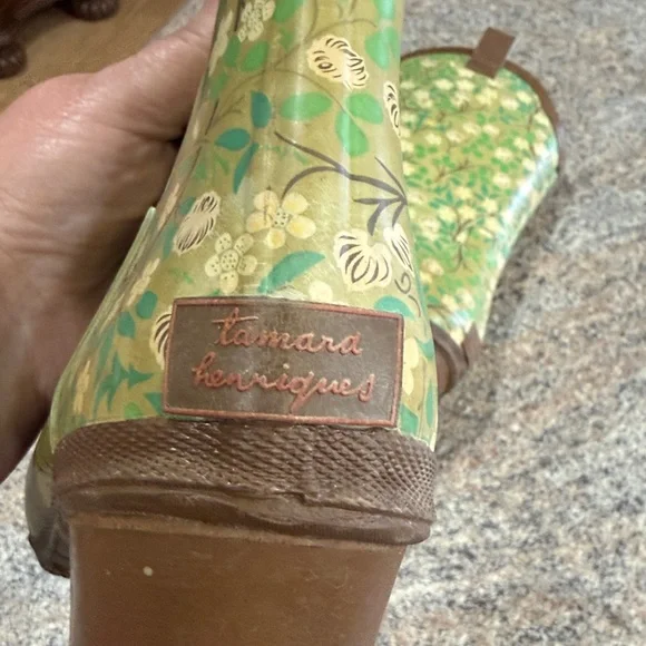 Tamara Henriques Cowboy Rain Boots - Size 38 (7.5-8) - Picture 3 of 11
